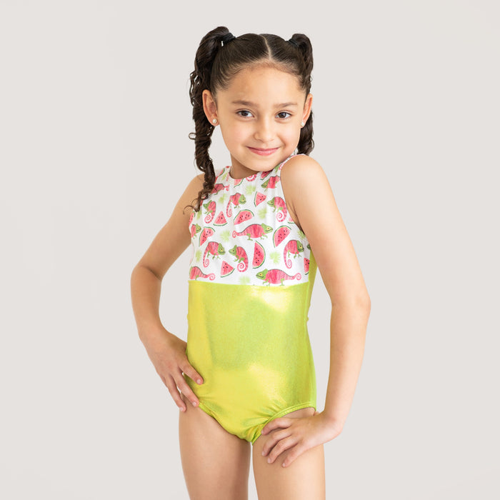 Watermelon Chameleons Leotard