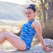 Camouflage Sharks Leotard - AERO Leotards