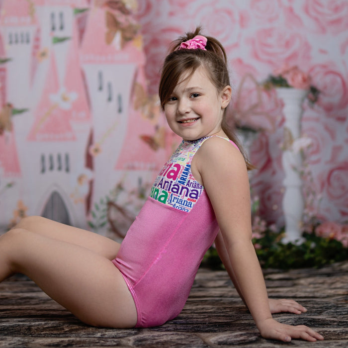 Pink Name Leotard - Personalized
