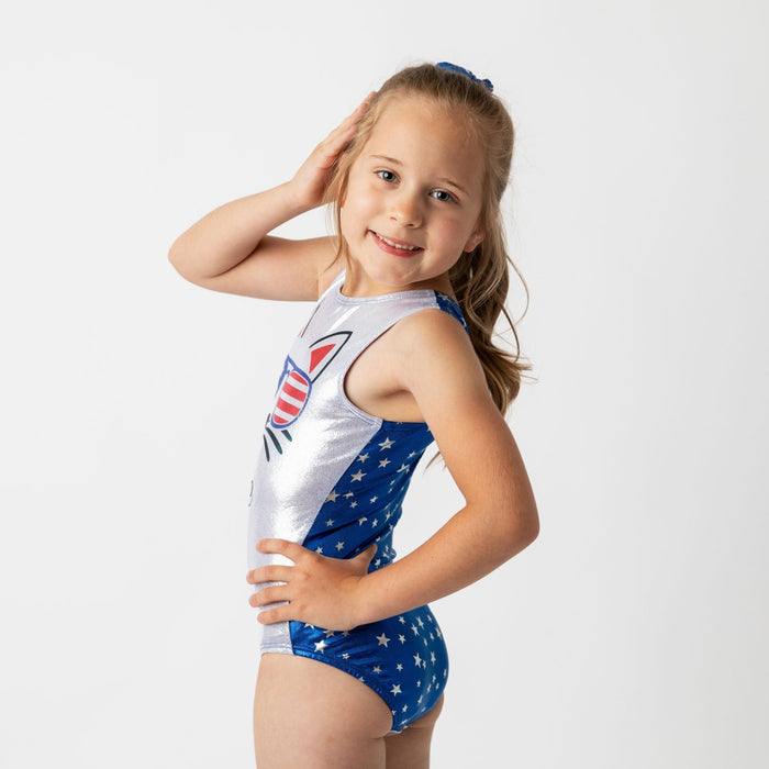 Patriotic Cat Leotard - Personalized