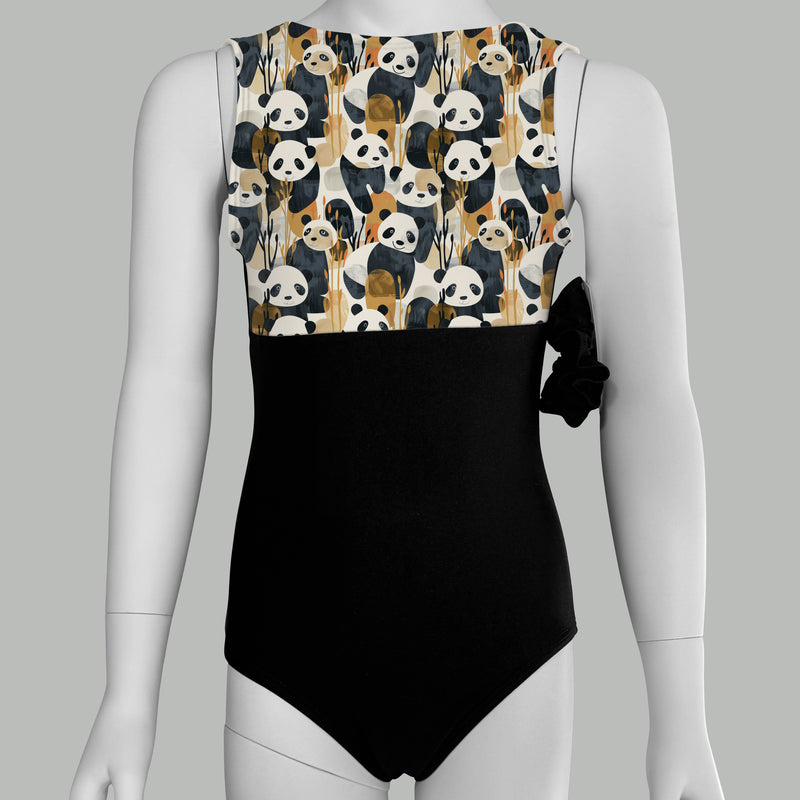 Panda Print Leotard