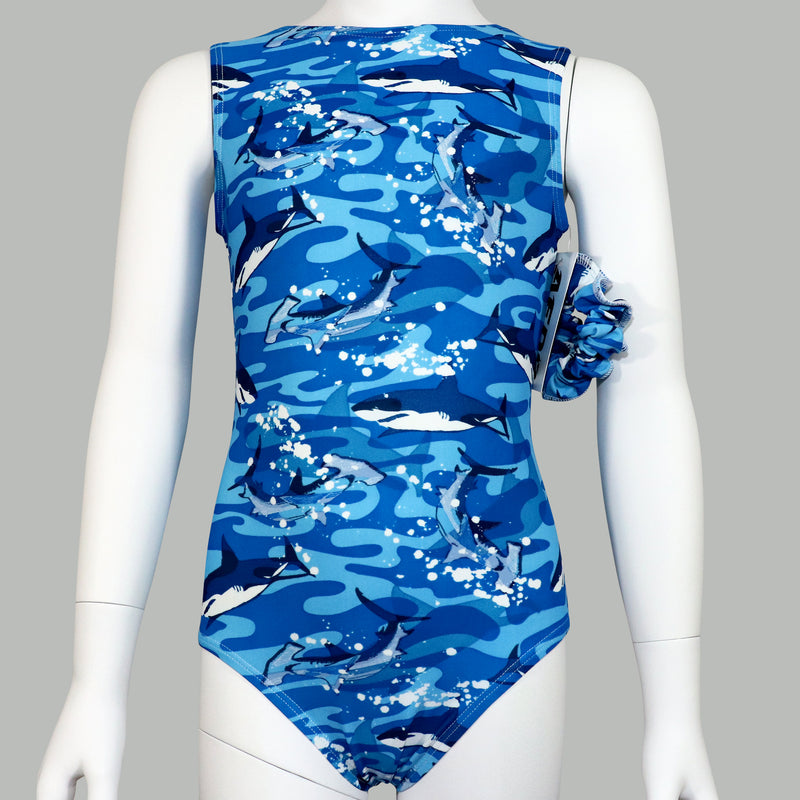 Camouflage Sharks Leotard - AERO Leotards