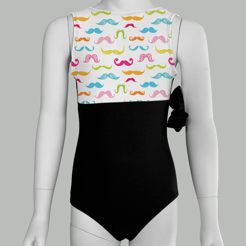 Mustache Gymnastics Leotard