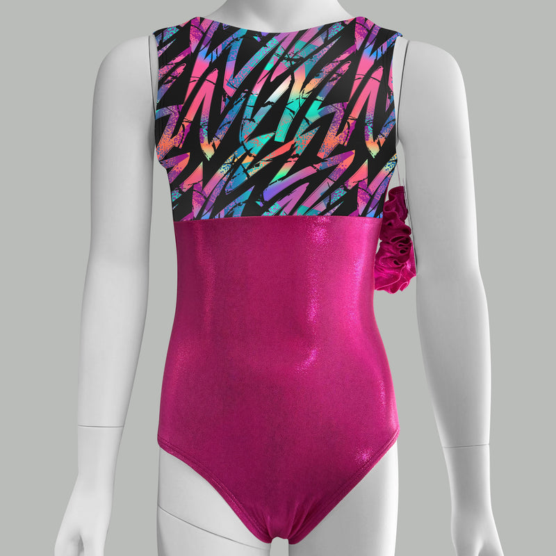 Geometric Zig-Zag Leotard