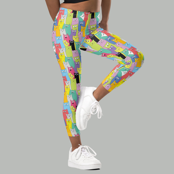 Kids/Youth Art Cats Leggings