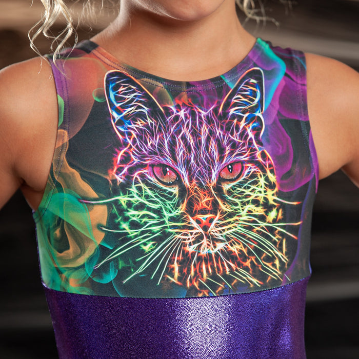 Neon Electric Cat Leotard