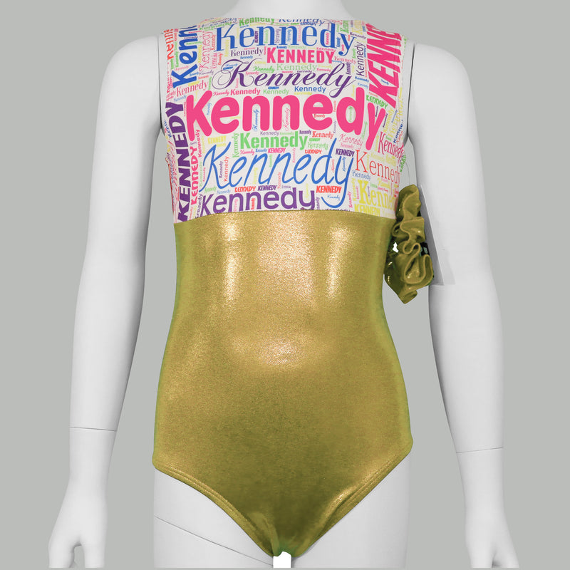 Gold Name Leotard - Personalized