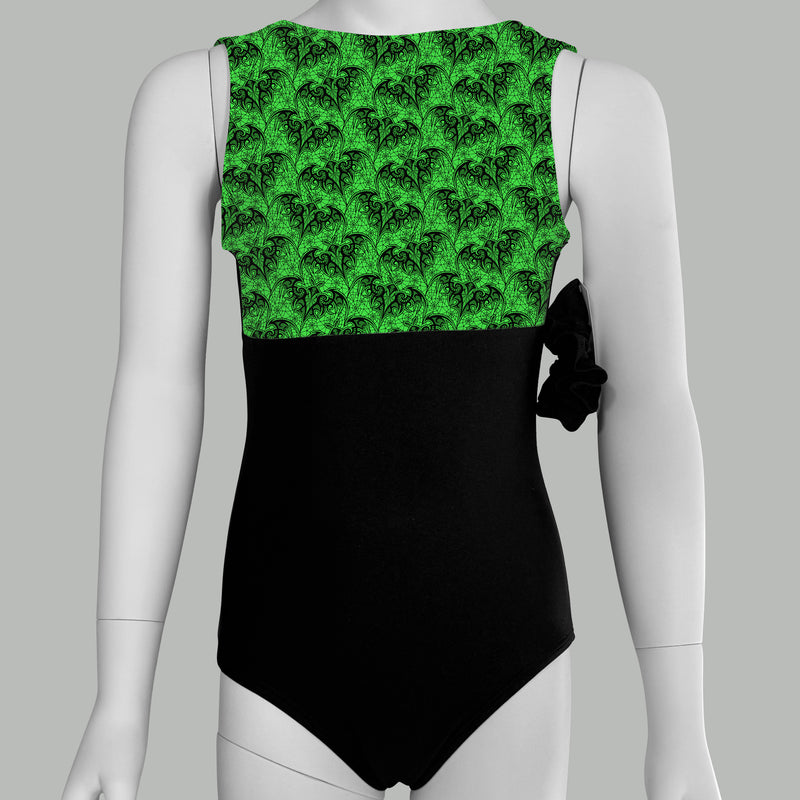 Halloween Bat Lace Leotard