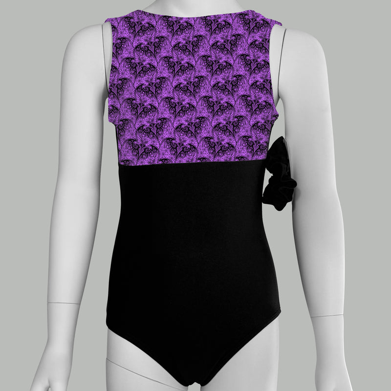 Halloween Bat Lace Leotard