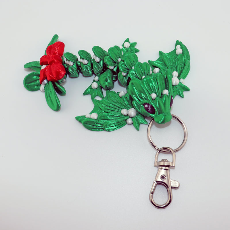 Mistletoe Wyvern Bag Charm