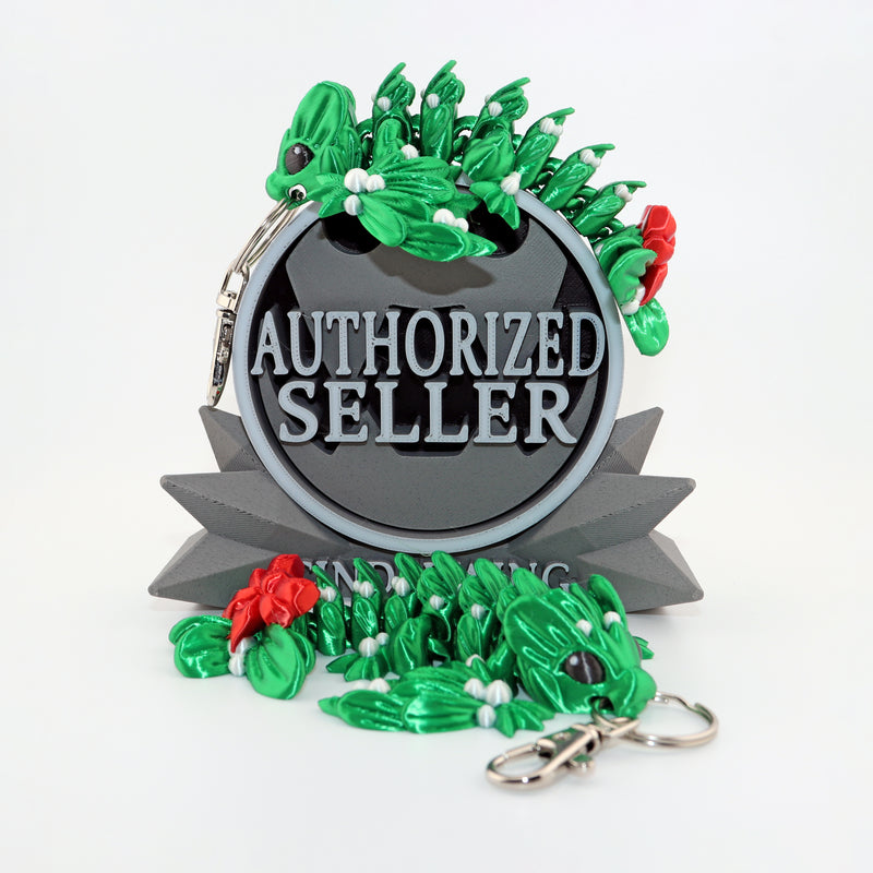 Mistletoe Wyvern Bag Charm