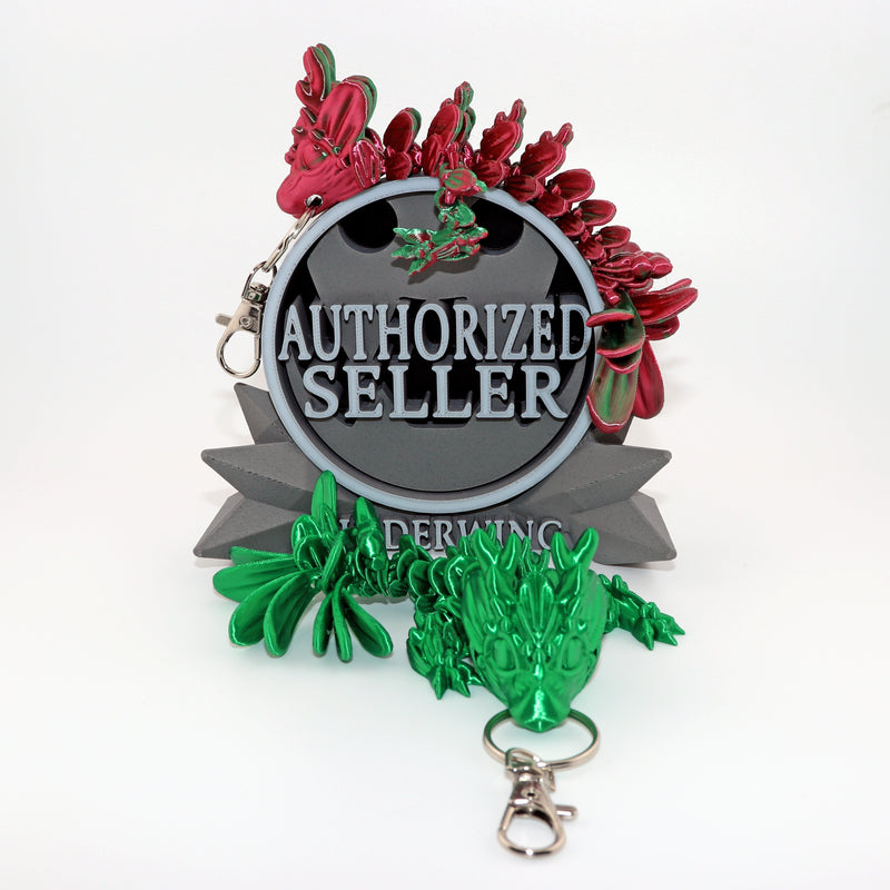 Mistletoe Dragon Tadling Bag Charm