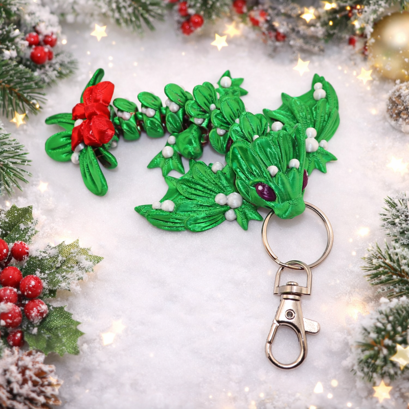 Mistletoe Wyvern Bag Charm