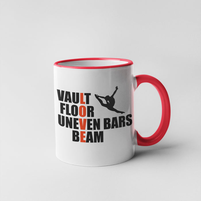 Vault Floor Uneven Bars Beam Love Mug
