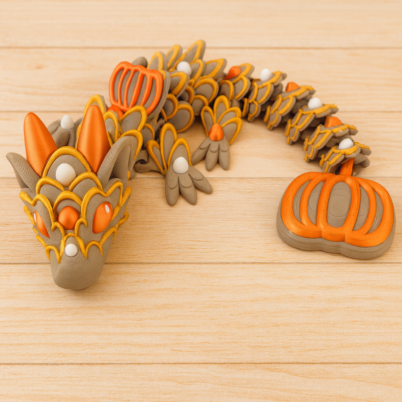 Baby Pumpkin Spice Cookie Dragon