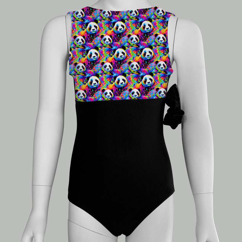 Colorful Panda Print Leotard