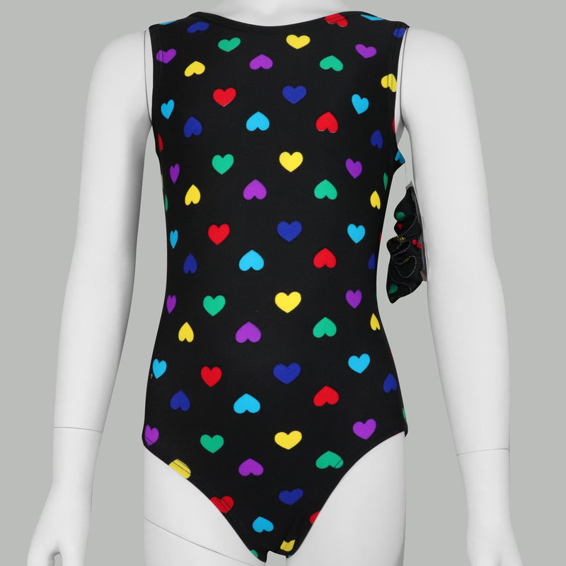 Rainbow Hearts Hearts Leotard