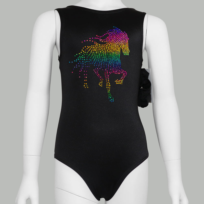 Holographic Rainbow Horse Leotard