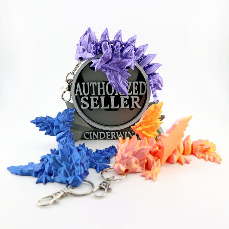 Winged Crystal Dragon Bag Charm