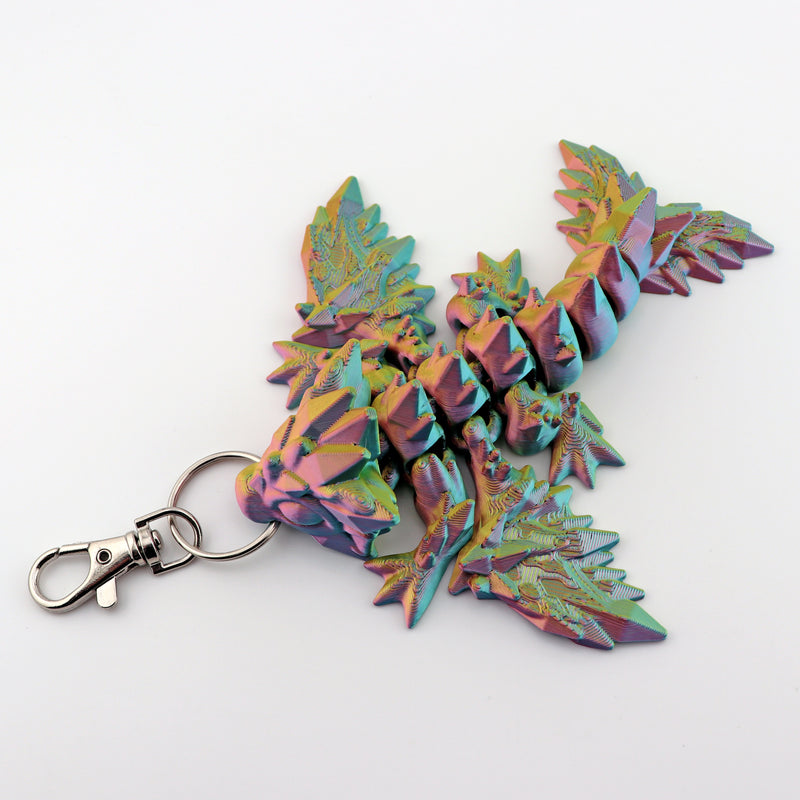 Winged Crystal Dragon Bag Charm