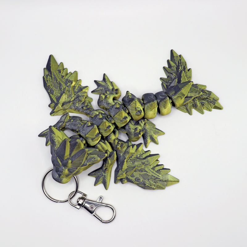 Winged Crystal Dragon Bag Charm