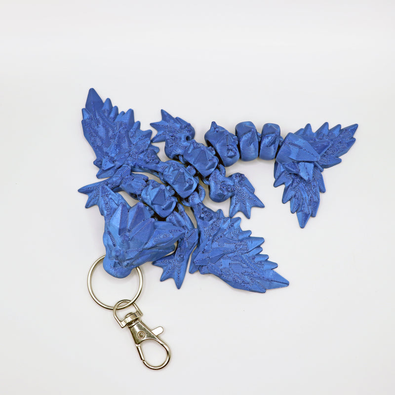 Winged Crystal Dragon Bag Charm