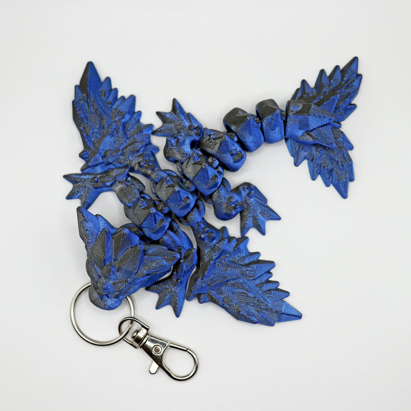 Winged Crystal Dragon Bag Charm
