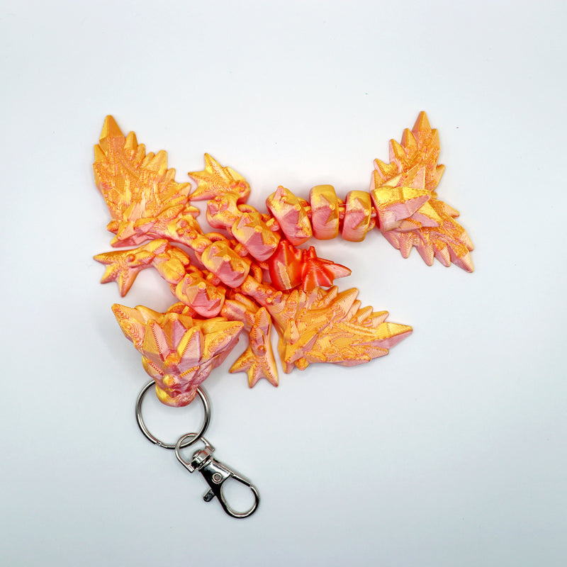 Winged Crystal Dragon Bag Charm