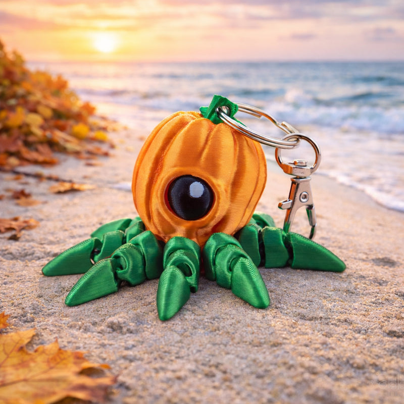 Pumpkin Octopus Bag Charm