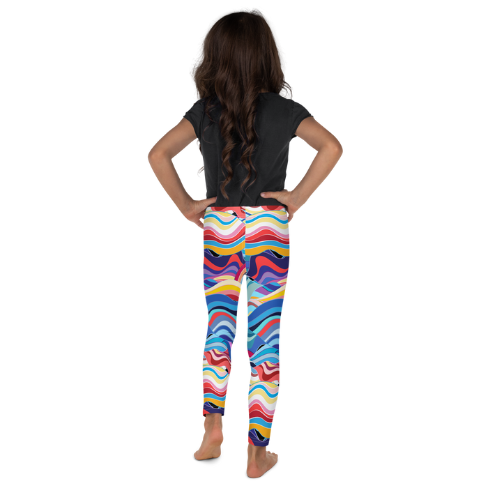 Kids/Youth Abstract Waves Leggings