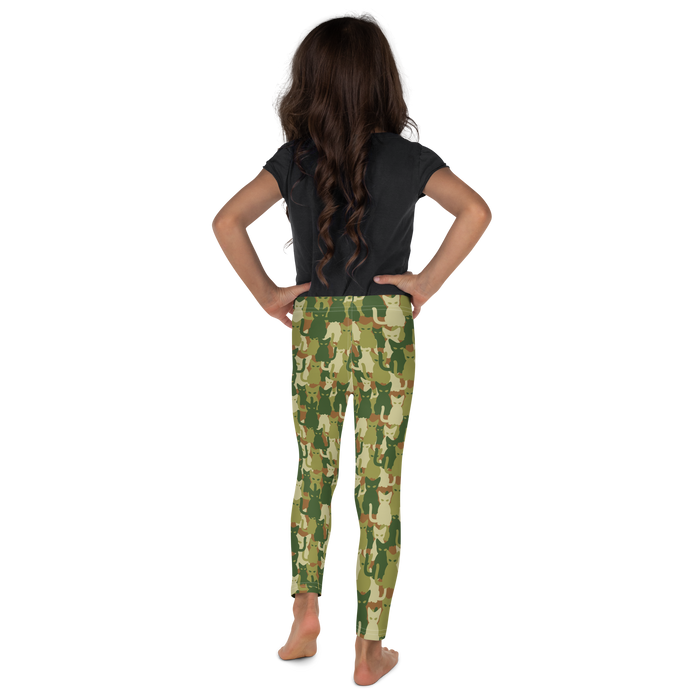 Kids/Youth Camouflage Cats Leggings