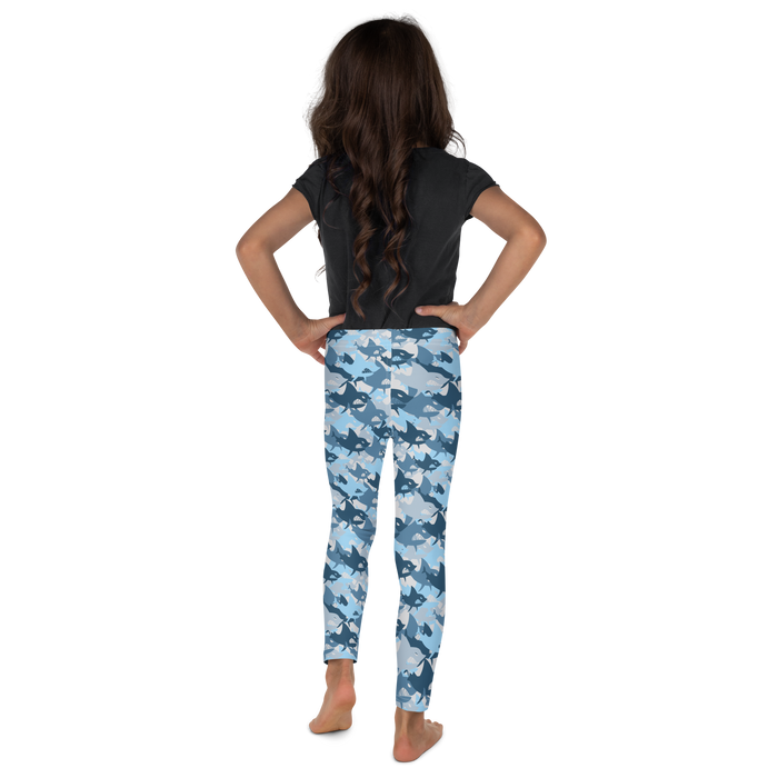 Kids/Youth Camouflage Sharks Leggings