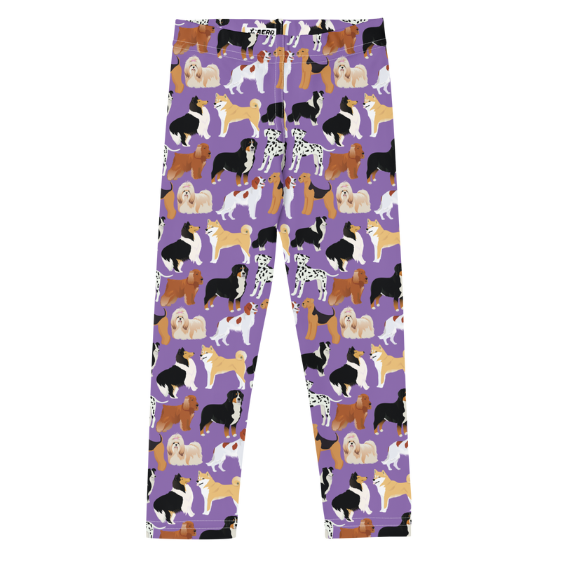 Kids/Youth Purple Dogs Leggings