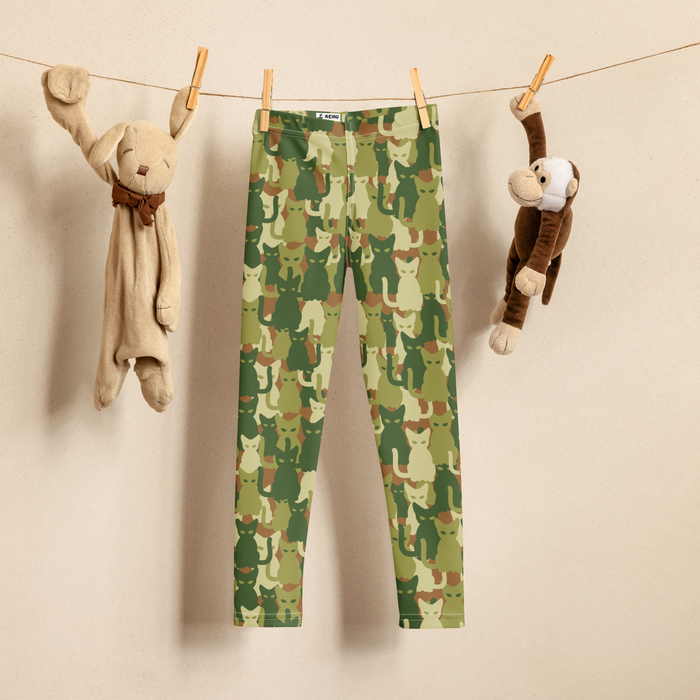 Kids/Youth Camouflage Cats Leggings