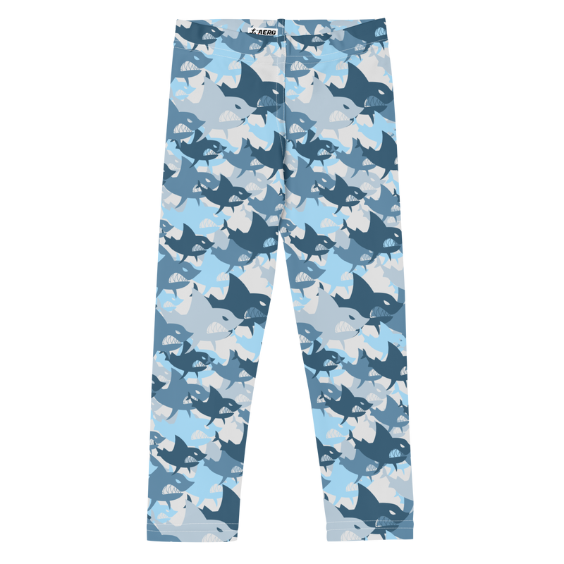 Kids/Youth Camouflage Sharks Leggings