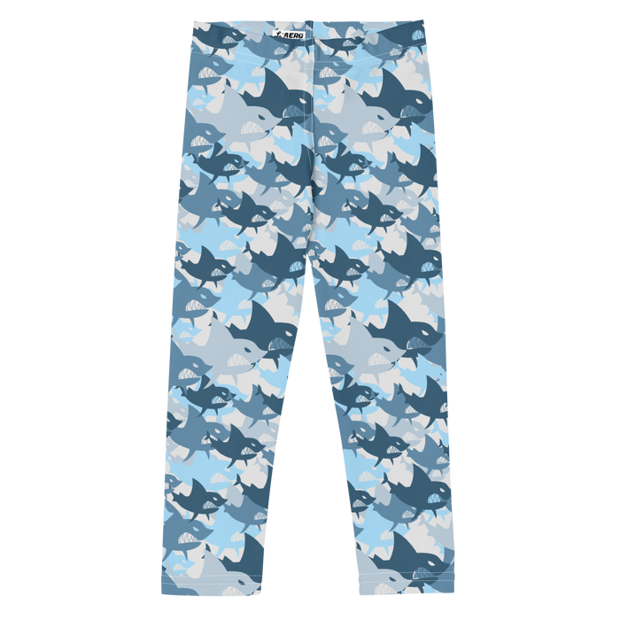 Kids/Youth Camouflage Sharks Leggings