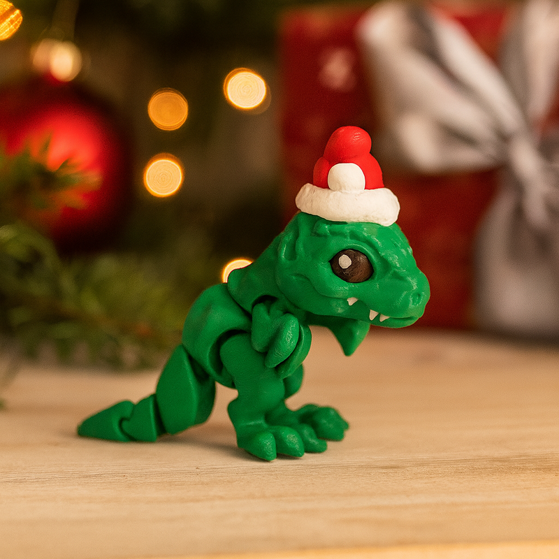 Festive Holiday T-Rex