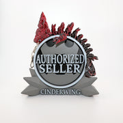 Dark Heart Dragon Keychain – Articulating Mini Dragon Keyring or Bag Charm