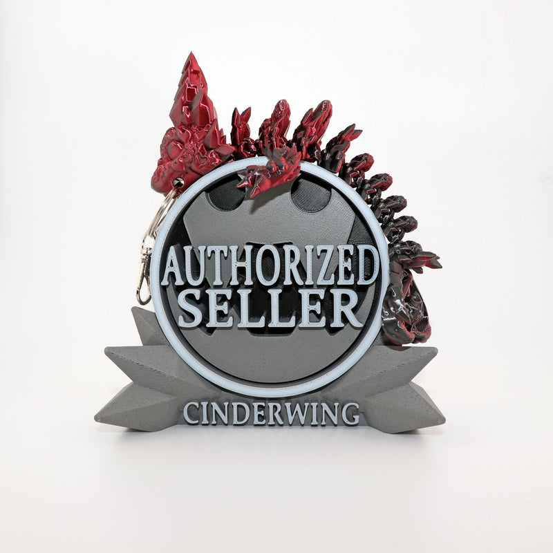 Dark Heart Dragon Keychain – Articulating Mini Dragon Keyring or Bag Charm