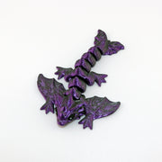 Articulated Tiny Dragon Butterfly Figurine — Tiny Wyvern Winged Fantasy Fidget Creature