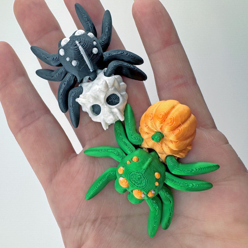 Articulated Jumping Spider Figurine • 3D Printed Poseable Spider • Collectible Desk / Pocket Fidget