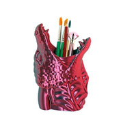 Dragon Head Pen Holder: Fantasy Desk Organizer Pencil Cup