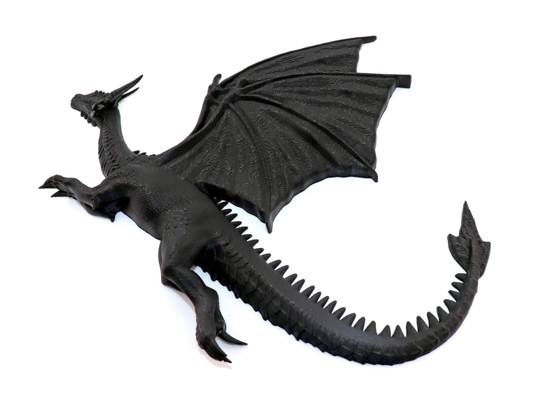 3D Flying Dragon Wall Decor: Fantasy Art Sculpture