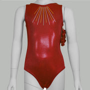 Mystique Gymnastics Leotard: Girls' Leotard with Scrunchie