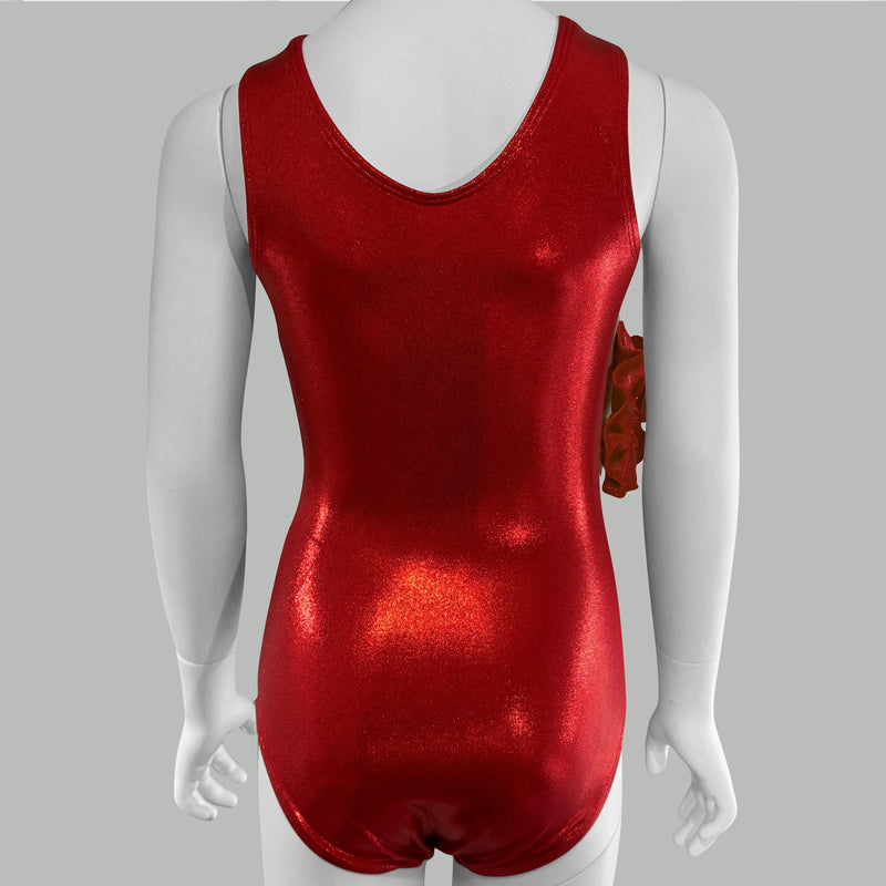 Mystique Gymnastics Leotard: Girls' Leotard with Scrunchie