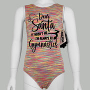 Dear Santa Gymnastics Leotard Girls Toddlers Kids Teens Dance Ballet Gymnastics Gifts Custom Bodysuit Letter to Santa Leo by AERO Leotards