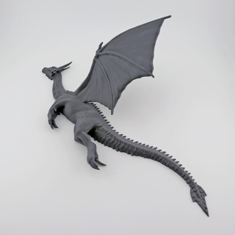 3D Flying Dragon Wall Decor: Fantasy Art Sculpture