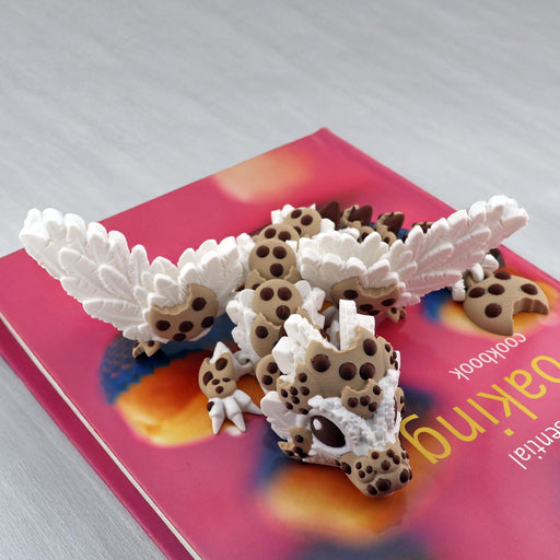 Cookie Dragon – Full Size Baby Dragon, Cute Articulated Fantasy Dragon, Handmade Collectible