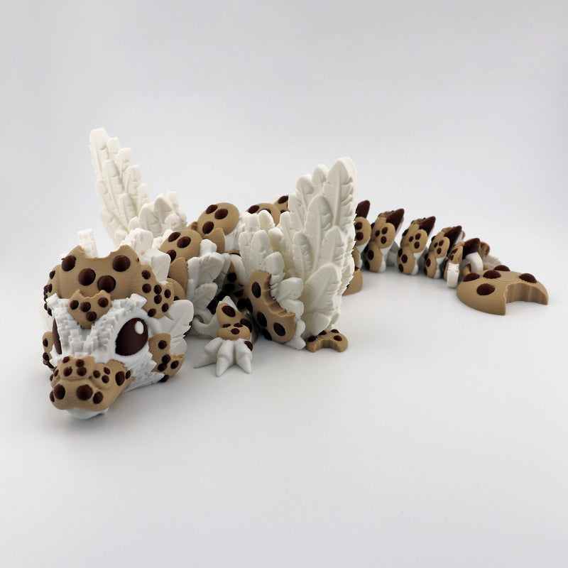 Cookie Dragon – Full Size Baby Dragon, Cute Articulated Fantasy Dragon, Handmade Collectible