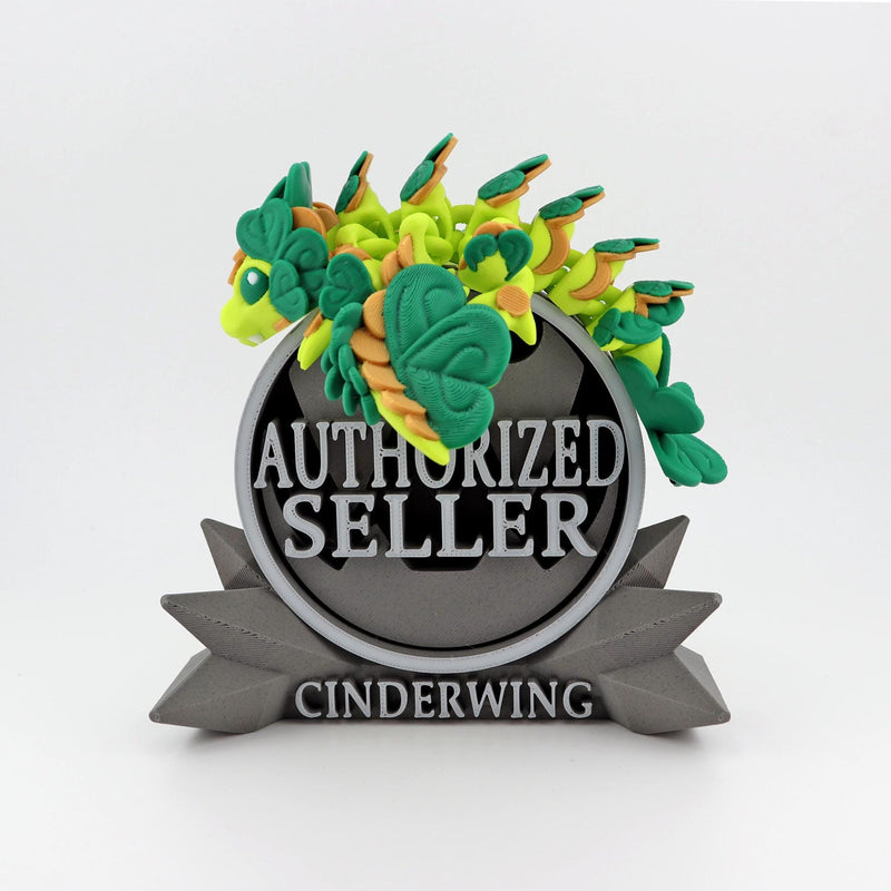 Clover Dragon – St. Patrick’s Day Dragon | Lucky Shamrock 3D Printed Dragon | St. Paddy’s Decor | Celtic Dragon Gift